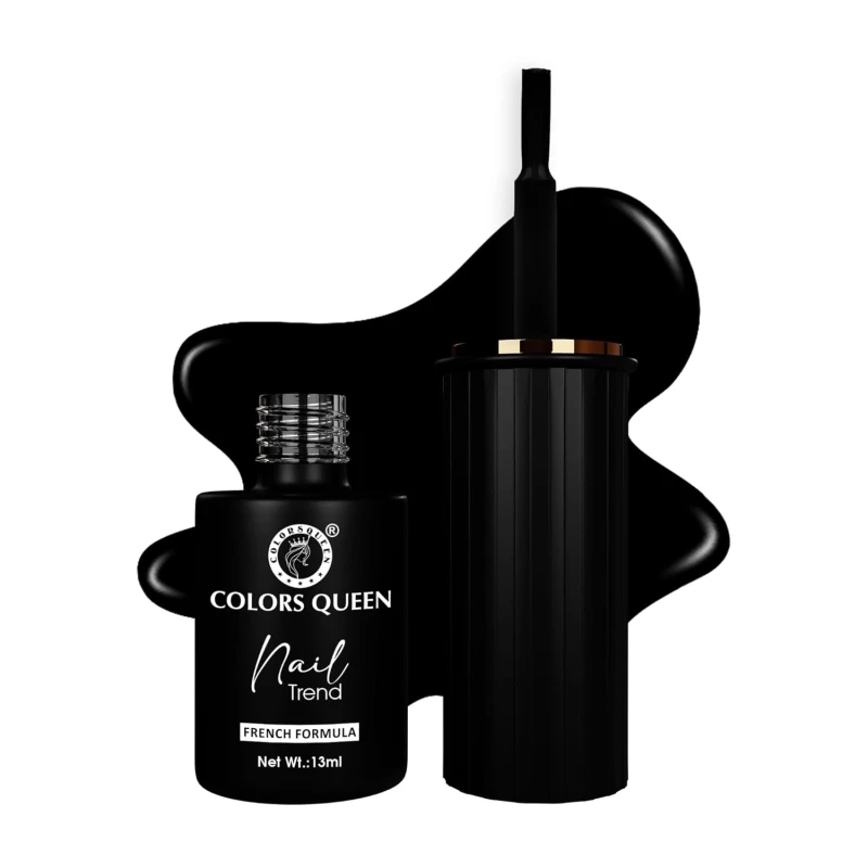 Colors Queen Nail Trend Glossy Nail Polish | Chip Resisting & Quick Drying Nail Paint with High Shine | 7 Toxin Free Formula | Vegan & Cruelty Free | Long Lasting & Vibrant Nail Paint for Women ( Power House, 13ml) - Thumbnail 2